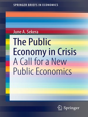 cover image of The Public Economy in Crisis